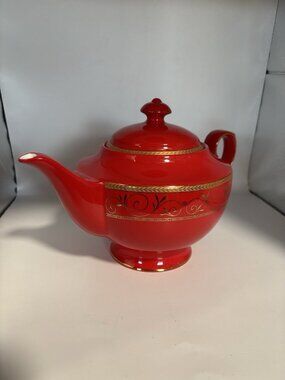 Teavana Teapot Red Ruby Filigree Discontinued